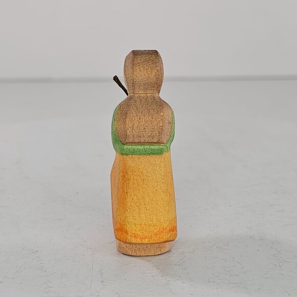 Vintage Ostheimer Goose Girl Wood Carving Germany - Picture 3 of 8